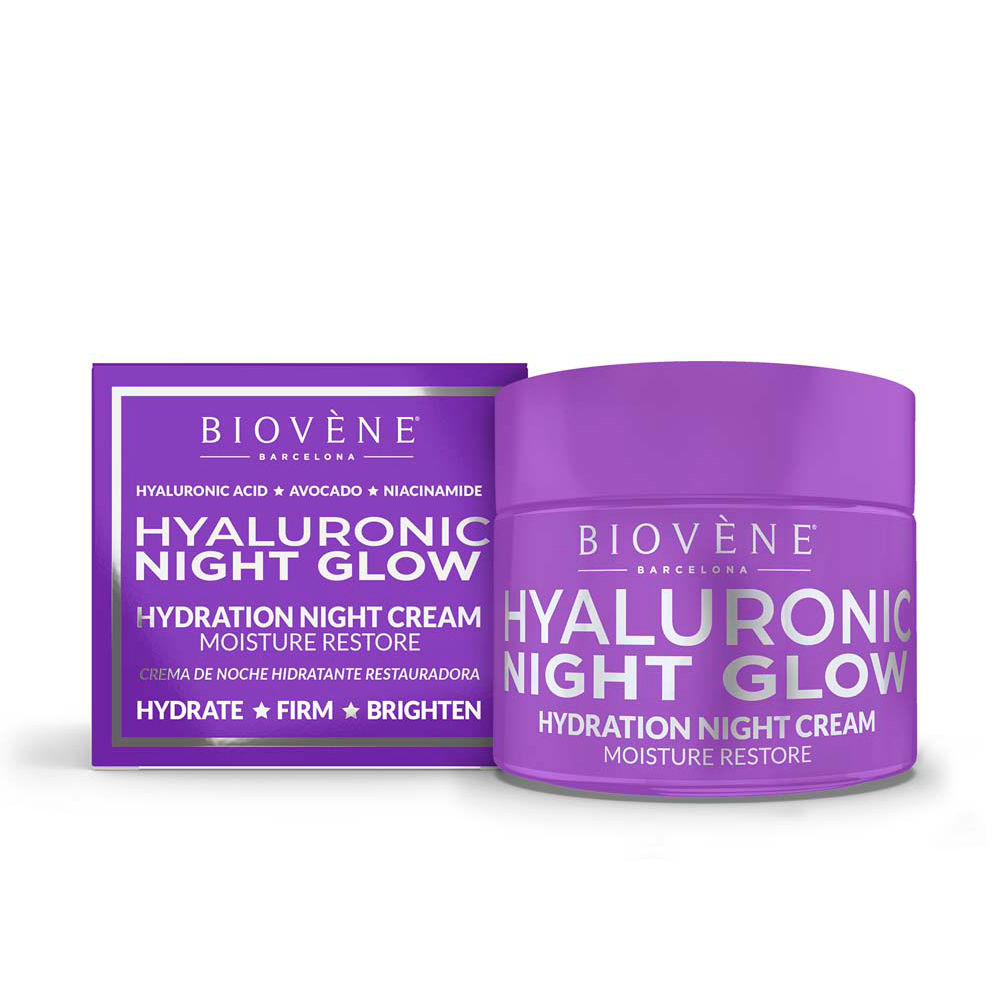 BIOVÈNE  HYALURONIC NIGHT GLOW hydration night cream moisture restore 50 ml