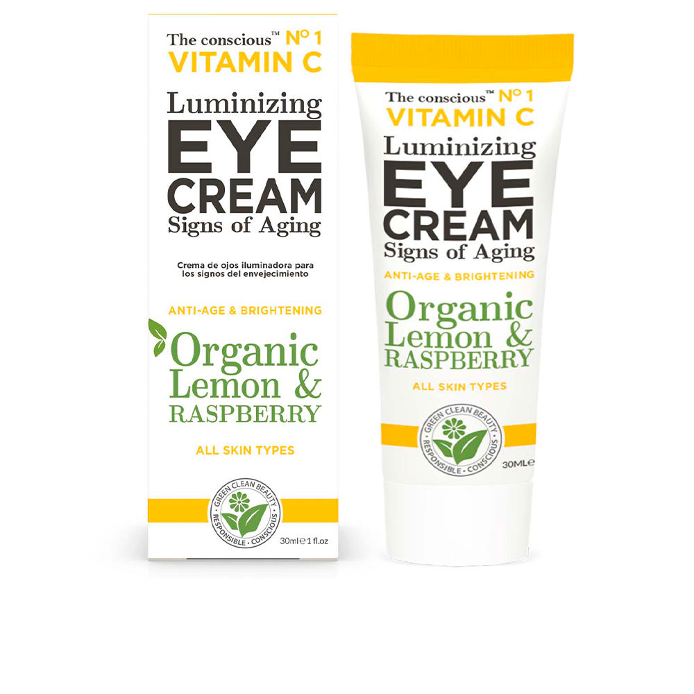 THE CONSCIOUS™  VITAMIN C luminizing eye cream organic lemon & raspberry 30 ml