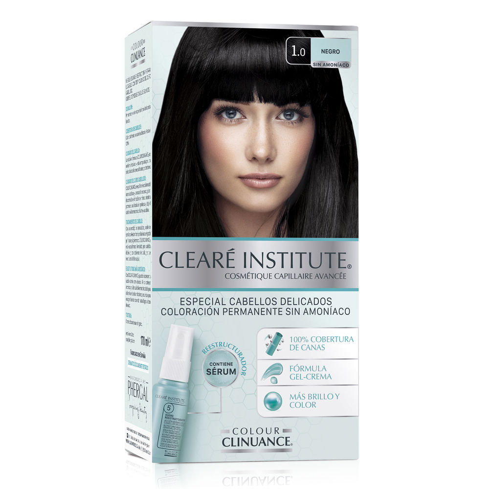CLEARÉ INSTITUTE  COLOUR CLINUANCE delicate hair #1.0-black 1 unit
