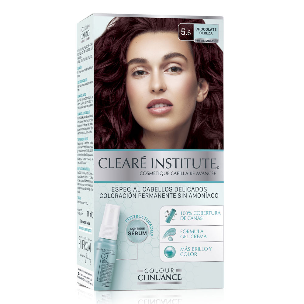 CLEARÉ INSTITUTE  COLOUR CLINUANCE delicate hair #5.6-chocolate cherry 1 u