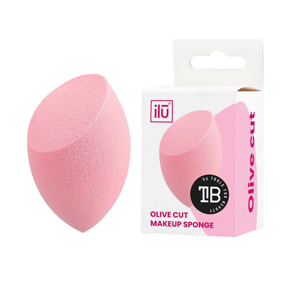 ILŪ  OLIVE CUT sponge #Pink 1 u