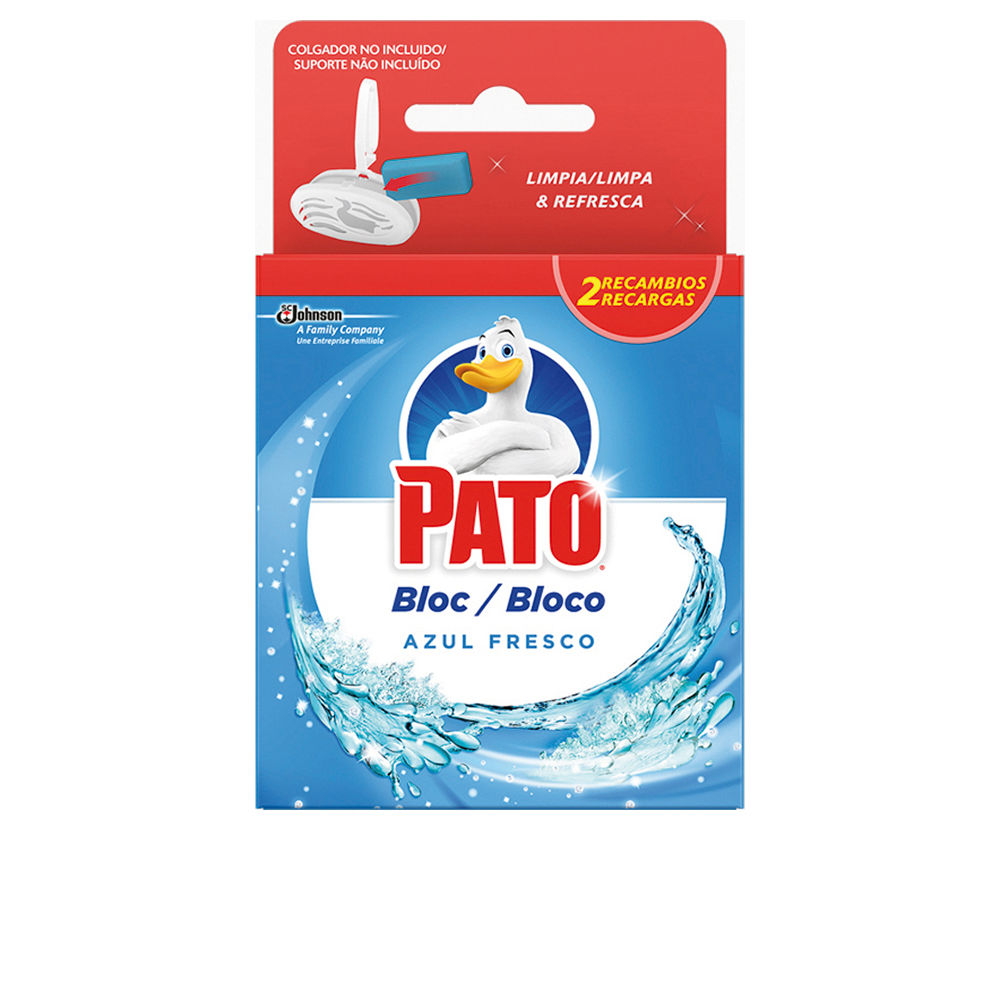 PATO  DUCK WC BLOC clean & sanitize blue water 2 x 40 gr