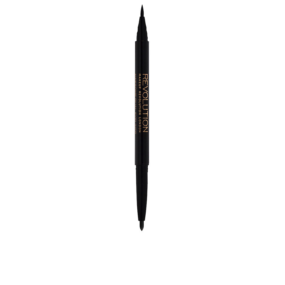REVOLUTION MAKE UP  DUAL EYELINER felt & kohl #black 1 ml