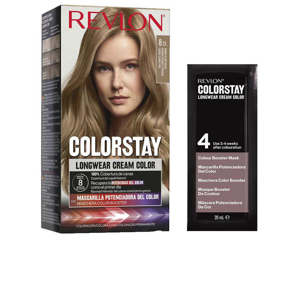 REVLON MASS MARKET  COLORSTAY permanent color dye #8.13-light blonde beige 4 u