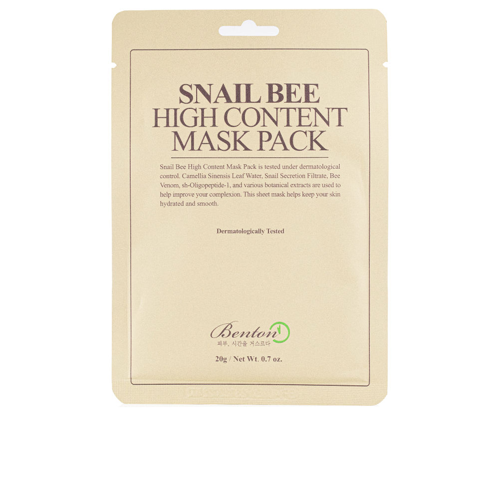 BENTON  SNAIL BEE HIGH CONTENT mask 20 ml