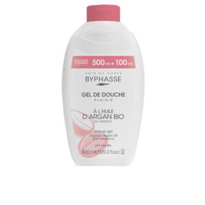 BYPHASSE  PLAISIR SHOWER GEL organic argan oil 600 ml