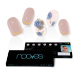 NOOVES  NAIL GEL FILMS elegant floral premium luxe #metallic 20 u