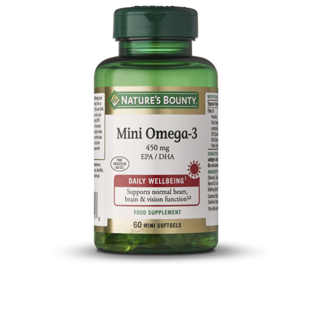 NATURE'S BOUNTY  MINI OMEGA-3 450 mg 60 mini soft capsules 60 u