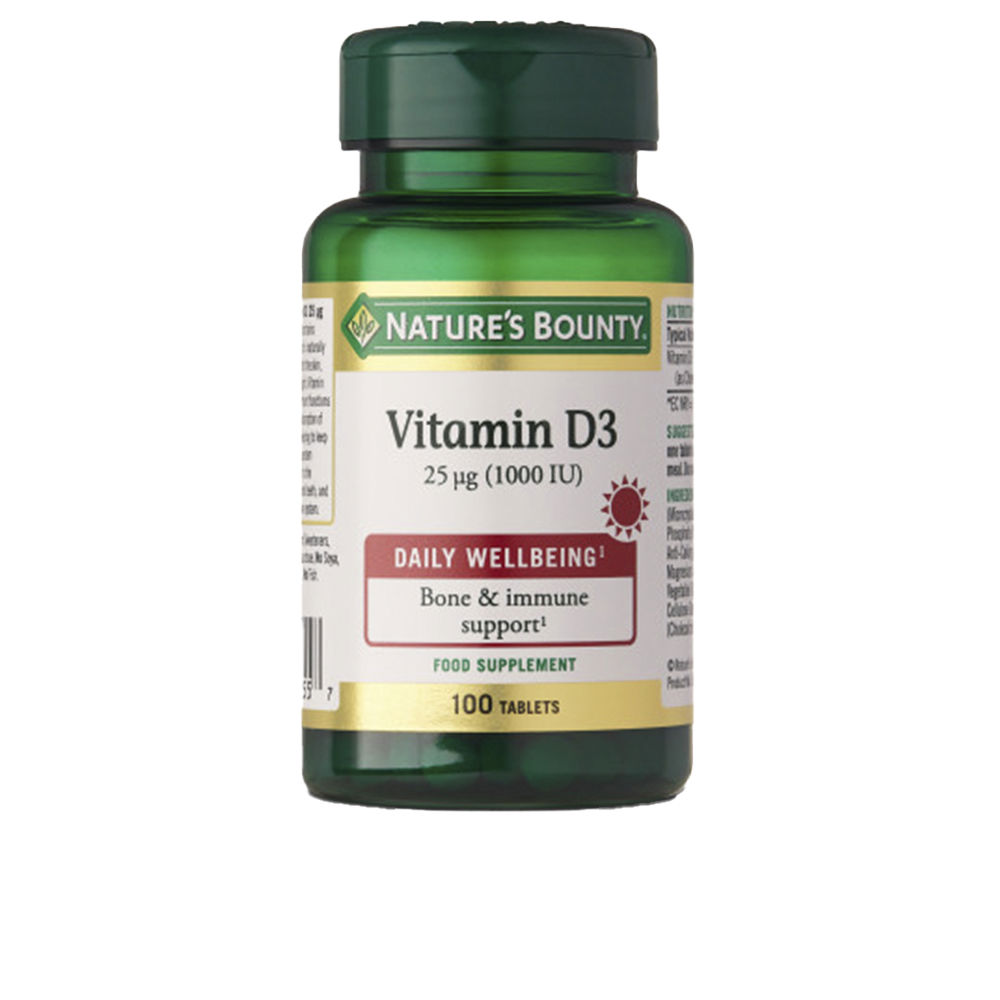 NATURE'S BOUNTY  VITAMIN D3 1000 IU 100 tablets