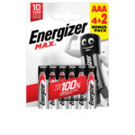 ENERGIZER  ENERGIZER MAX POWER LR03 AAA batteries pack x 6 u