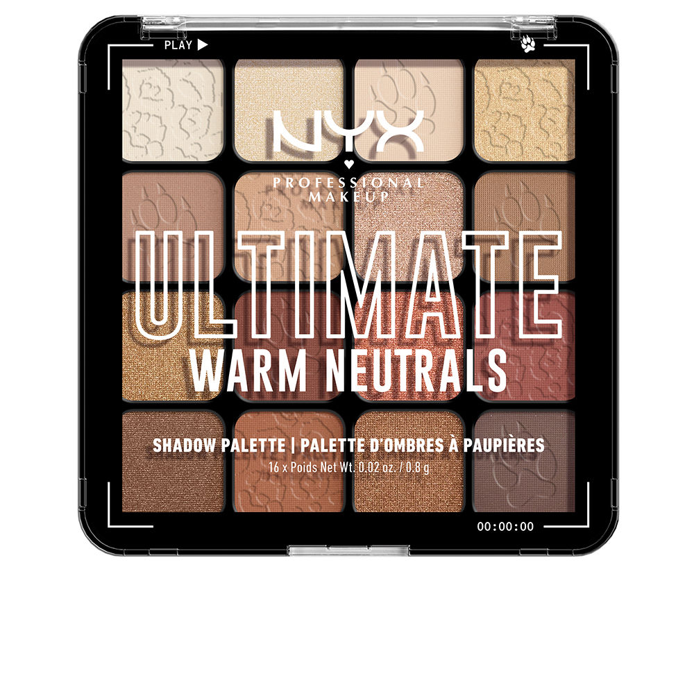 NYX PROFESSIONAL MAKE UP ULTIMATE shadow palette #warm neutrals 16 x 0.83 gr