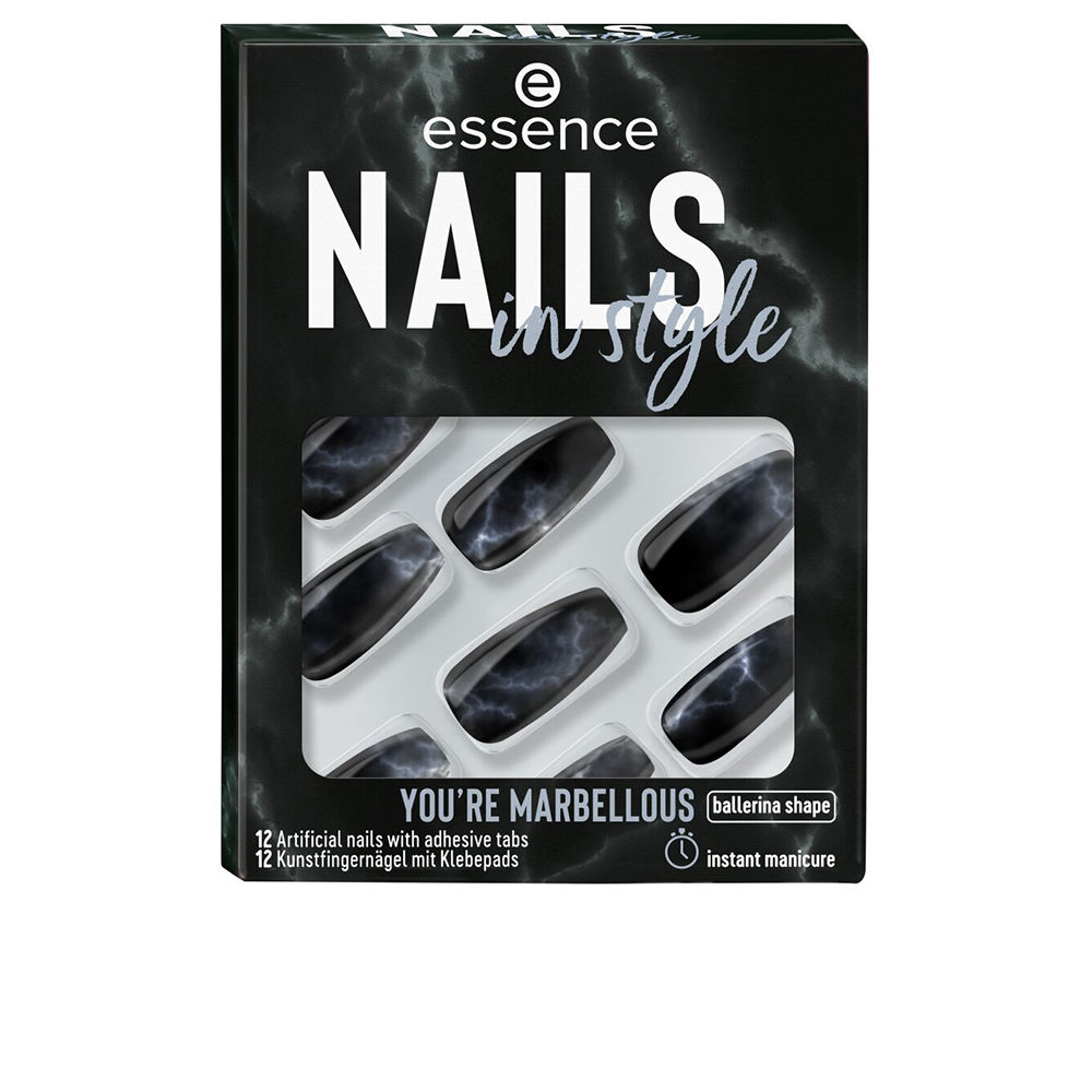 ESSENCE  NAILS IN STYLE artificial nails #17-you're marbellous 12 u