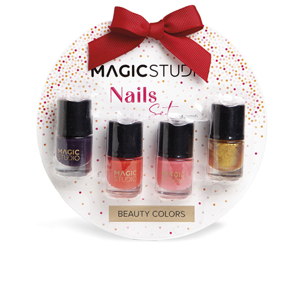 MAGIC STUDIO  COLORFUL NAILS LOT 4 pcs