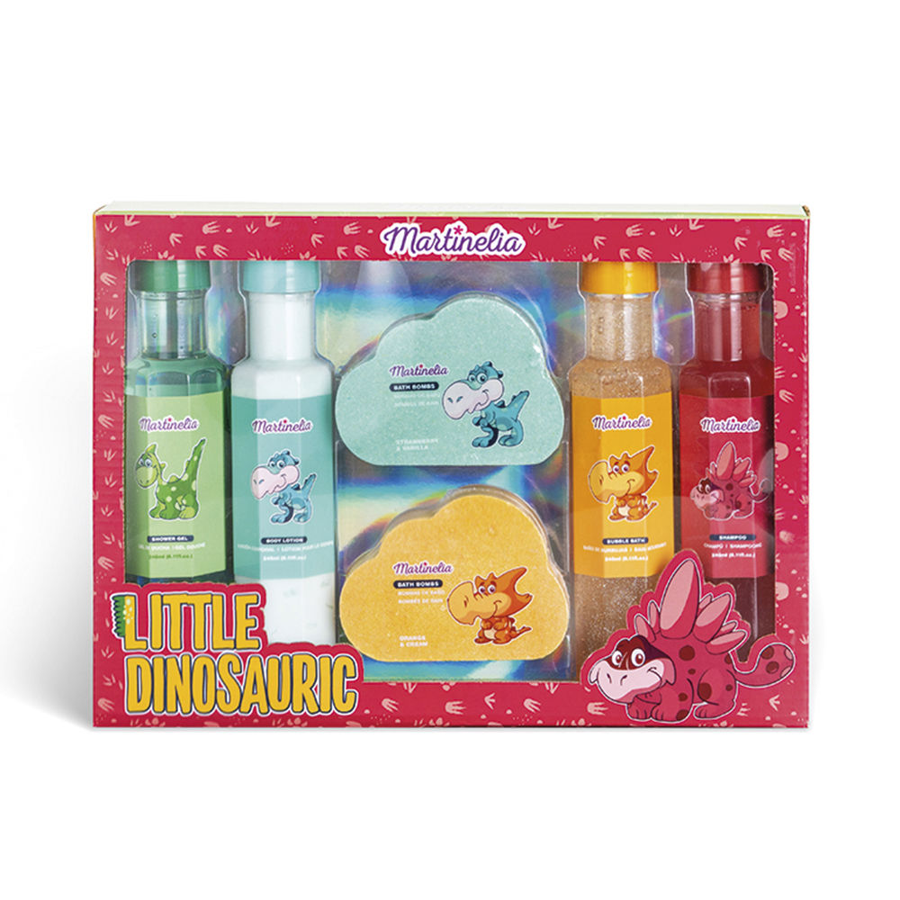MARTINELIA  LITTLE DINOSAURIC COMPLETE BATH LOT 6 pcs