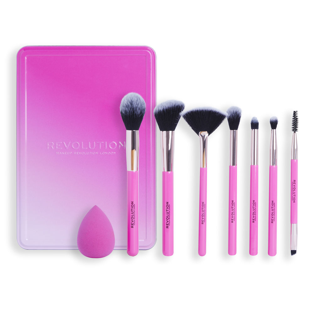 REVOLUTION MAKE UP  THE BRUSH EDIT GIFT LOTE 8 pz