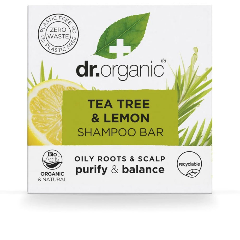 DR. ORGANIC  TEA TREE AND LEMON solid shampoo 75 gr