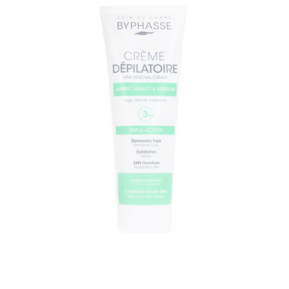 BYPHASSE  HAIR REMOVAL CREAM aloe vera extract 125 ml