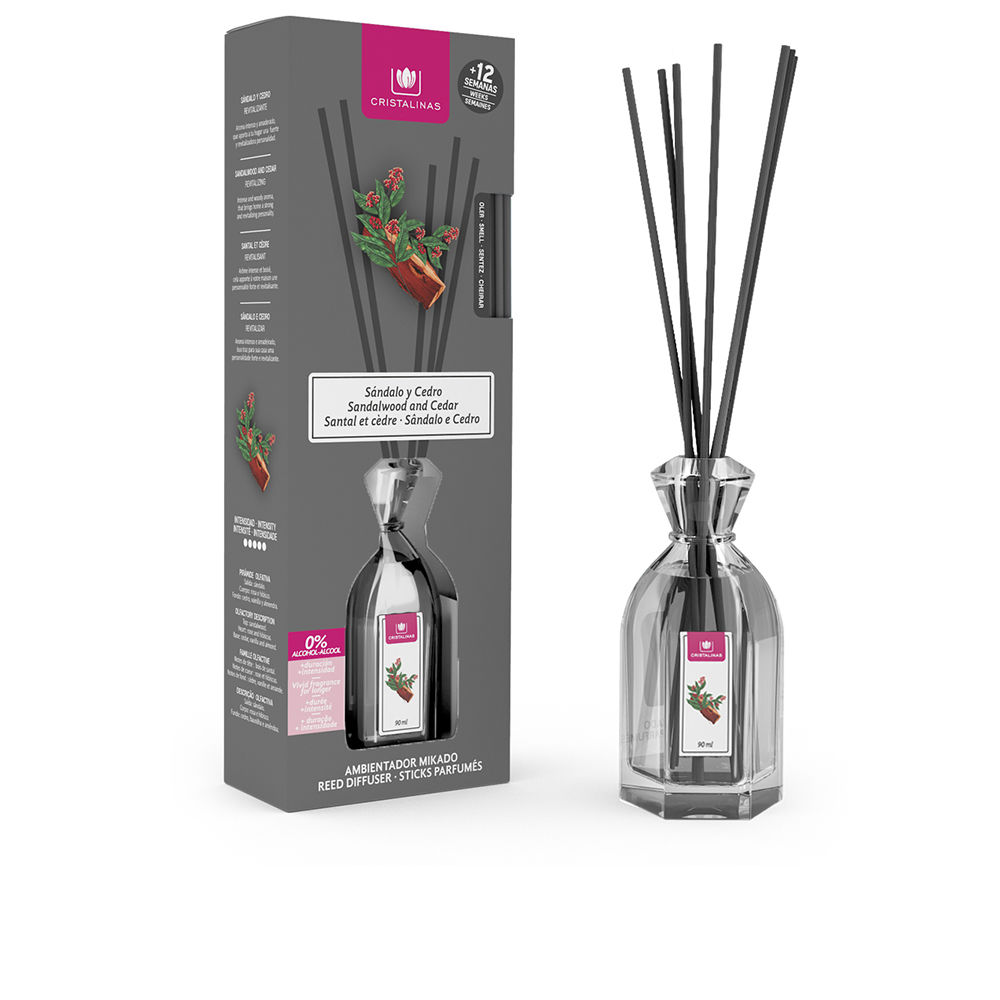 CRISTALINAS  MIKADO air freshener 0% #sandalwood-cedar 90 ml