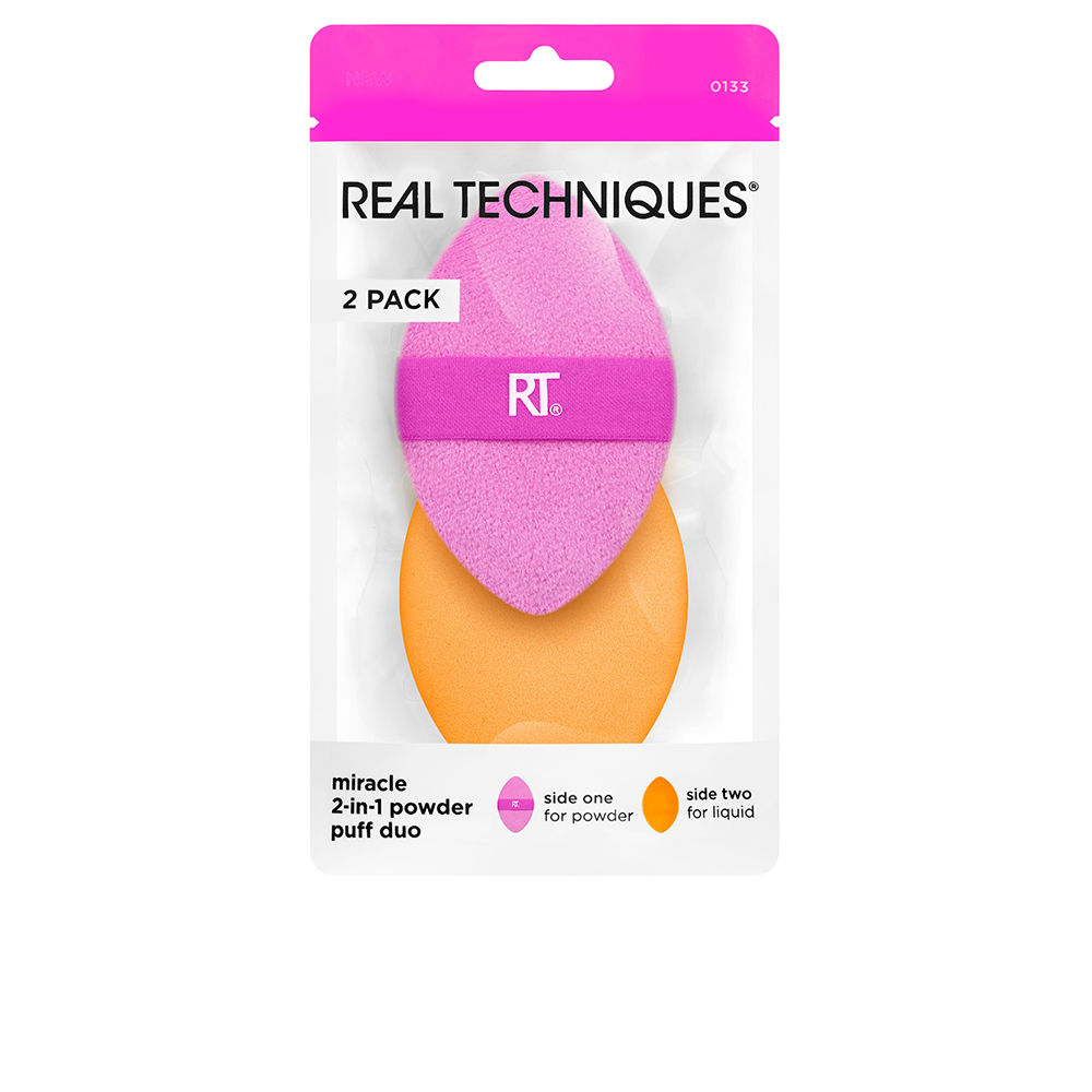 REAL TECHNIQUES  MIRACLE 2 IN 1 powder puff duo 2 u