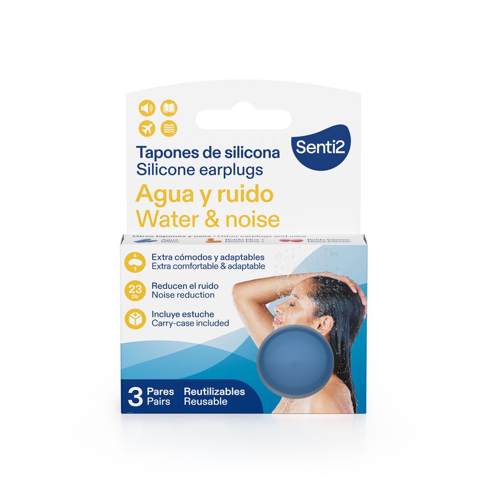 SENTI2  WATER AND NOISE silicone plugs 3 u