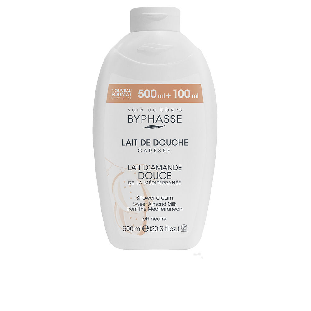 BYPHASSE  CARESSE shower cream sweet almond milk 600 ml