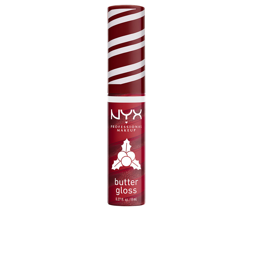 NYX PROFESSIONAL MAKE UP  BUTTER GLOSS SWIRL #04-Holly Berry Swirl 8 ml