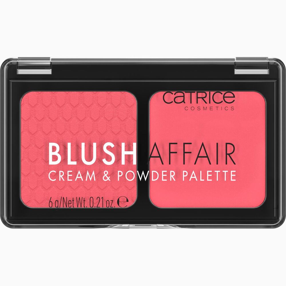 CATRICE  BLUSH AFFAIR blush palette in powder and cream #010-Stunning Strawberry 6 gr