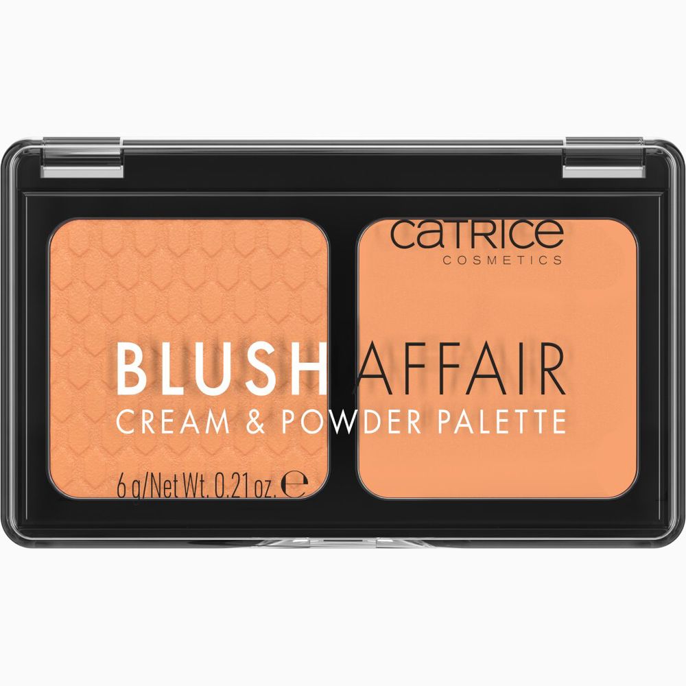 CATRICE  BLUSH AFFAIR blush palette in powder and cream #030-Absolute Apricot 6 gr
