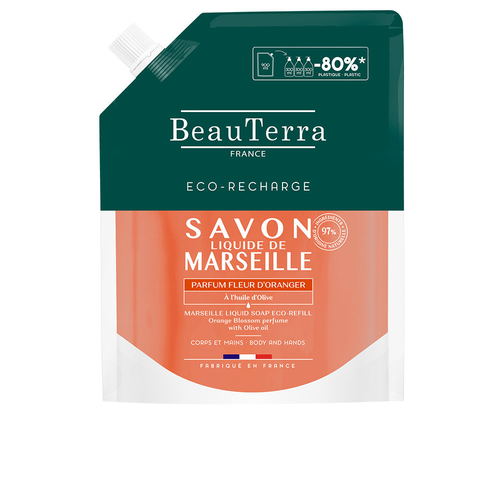 BEAUTERRA  MARSEILLE orange blossom soap refill 900 ml
