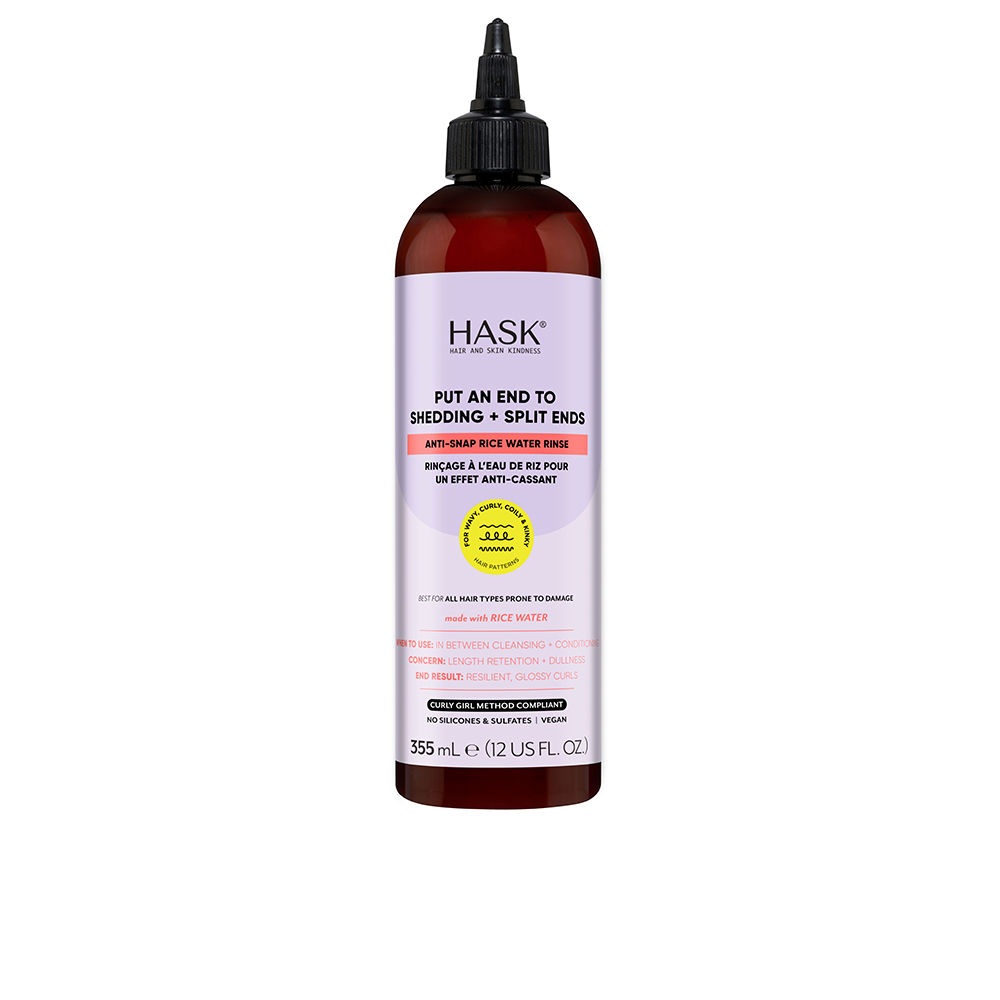 HASK  TEXTURE anti-hair loss solution with rice water 355 ml