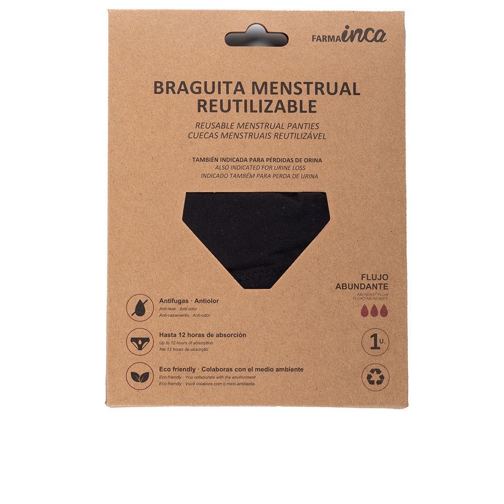 INCA  MENSTRUAL PANTIES super absorption #black size XL 1 unit