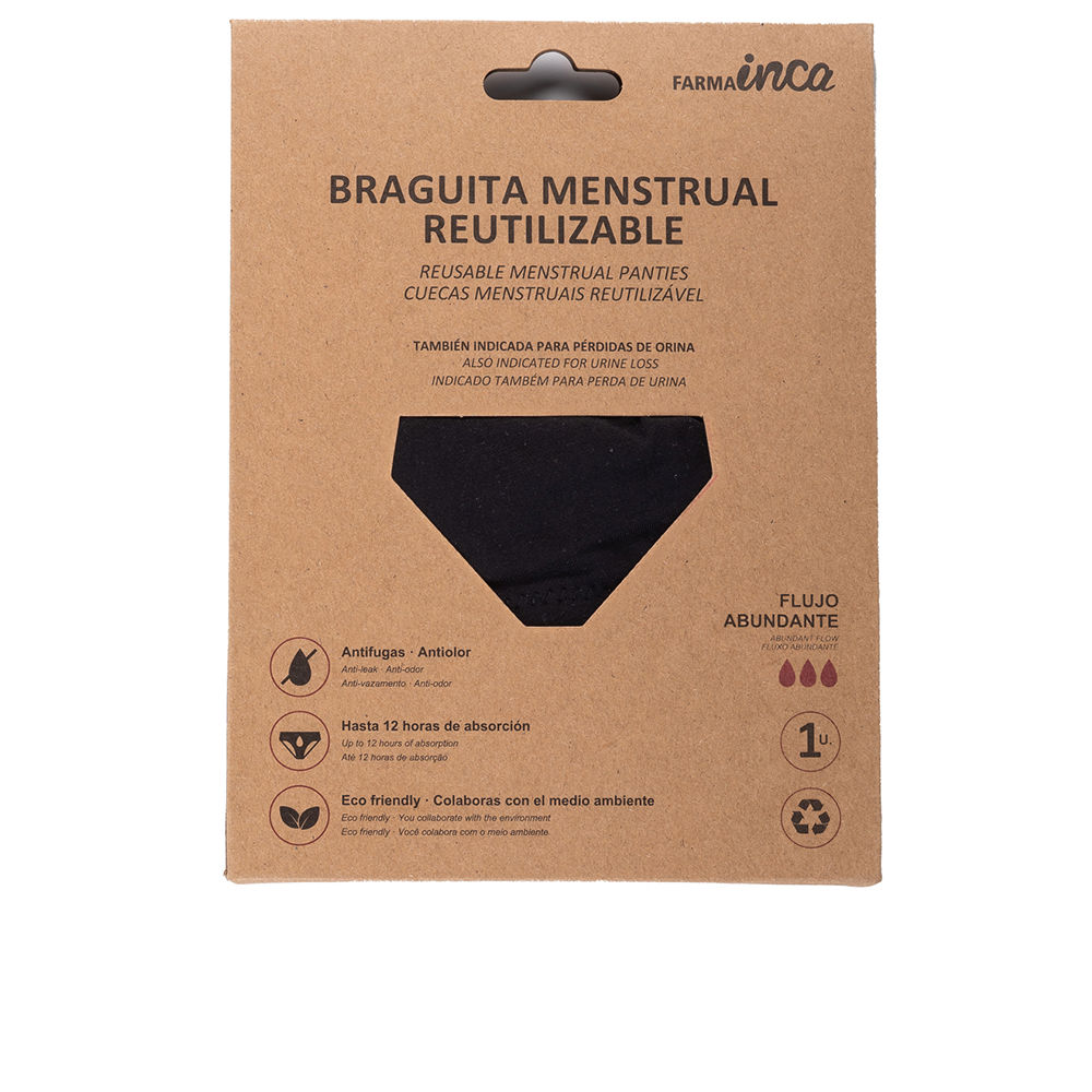 INCA  MENSTRUAL PANTIES super absorption #black size XXL 1 unit