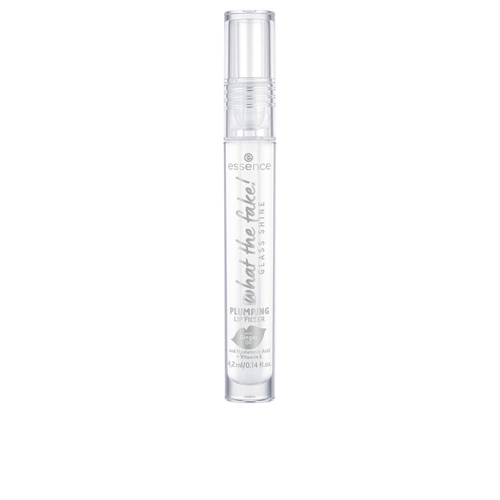 ESSENCE  WHAT THE FAKE! GLASS SHINE volumizing lip gloss #01-Oh So Glassy 4.2 ml