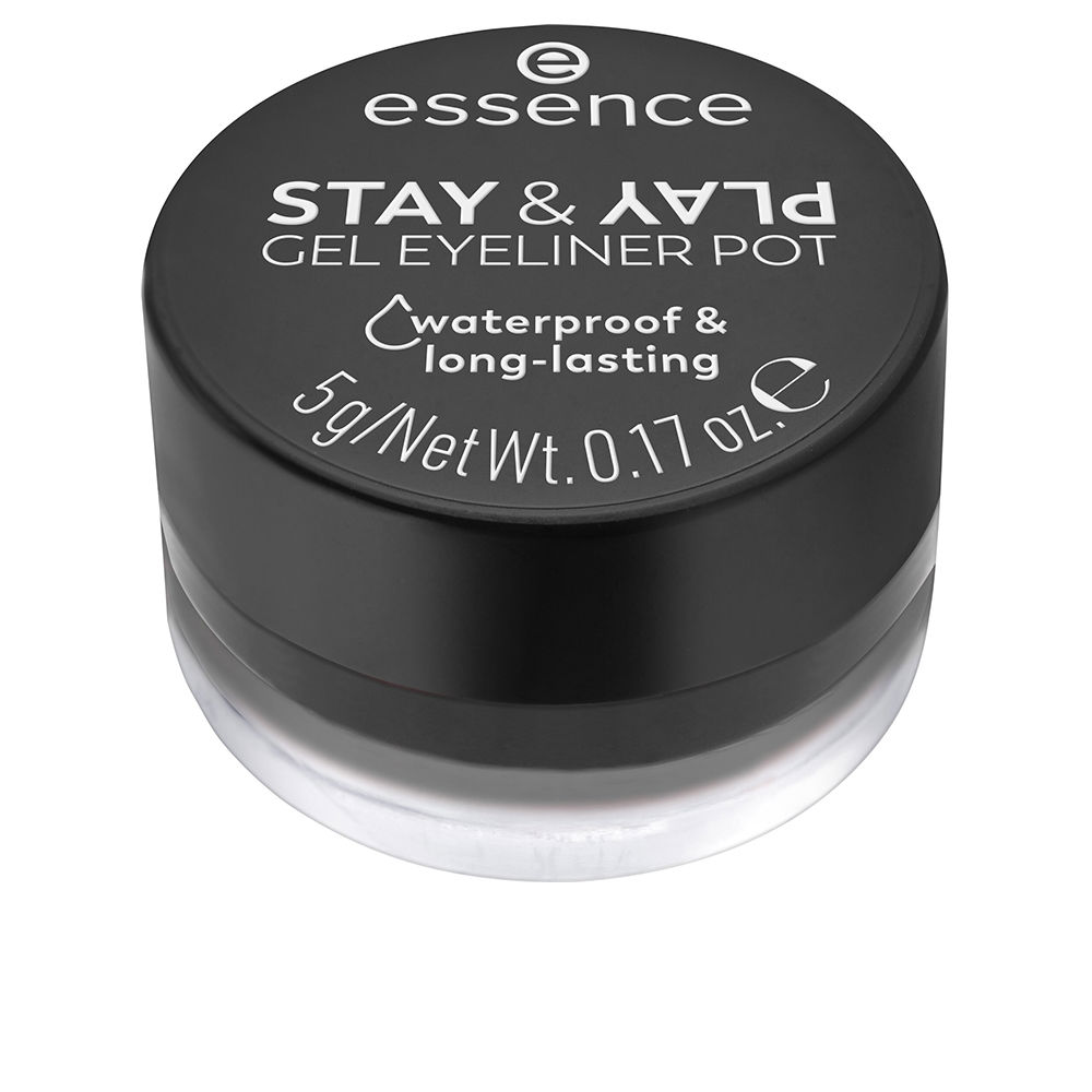 ESSENCE  STAY & PLAY Gel Eyeliner Jar #01-Black 5g