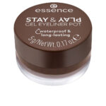 ESSENCE  STAY & PLAY Gel Eyeliner Jar #02-Brown 5g