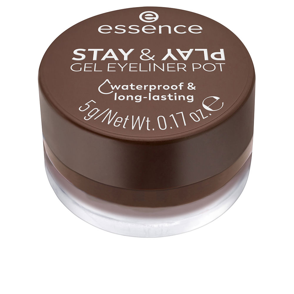 ESSENCE  STAY & PLAY Gel Eyeliner Jar #02-Brown 5g