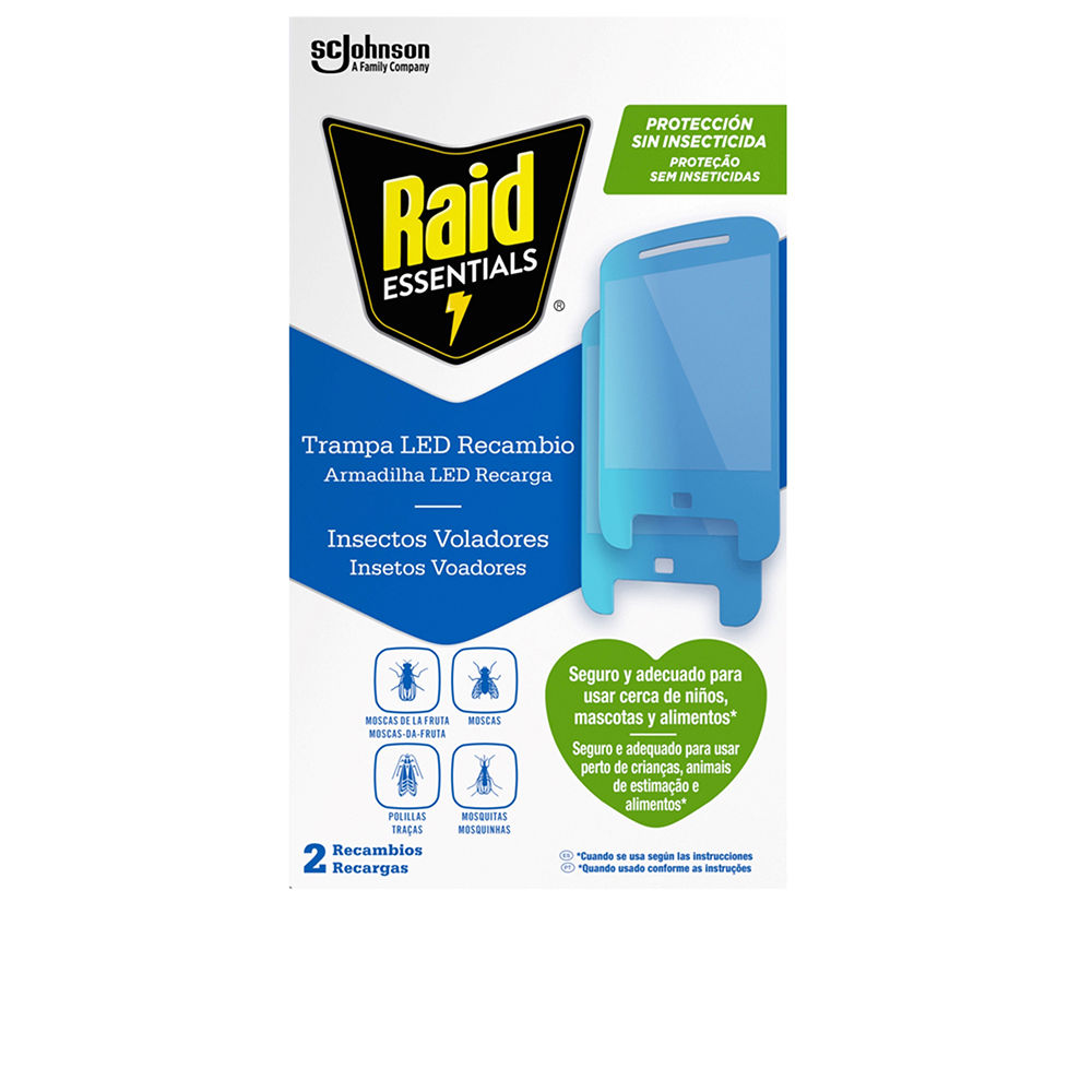 RAID  LED insect trap light without insecticide x 2 refills