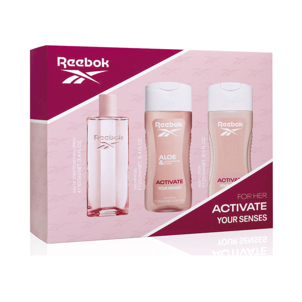 REEBOK  ACTIVATE YOUR SENSES WOMAN CASE 3 pcs