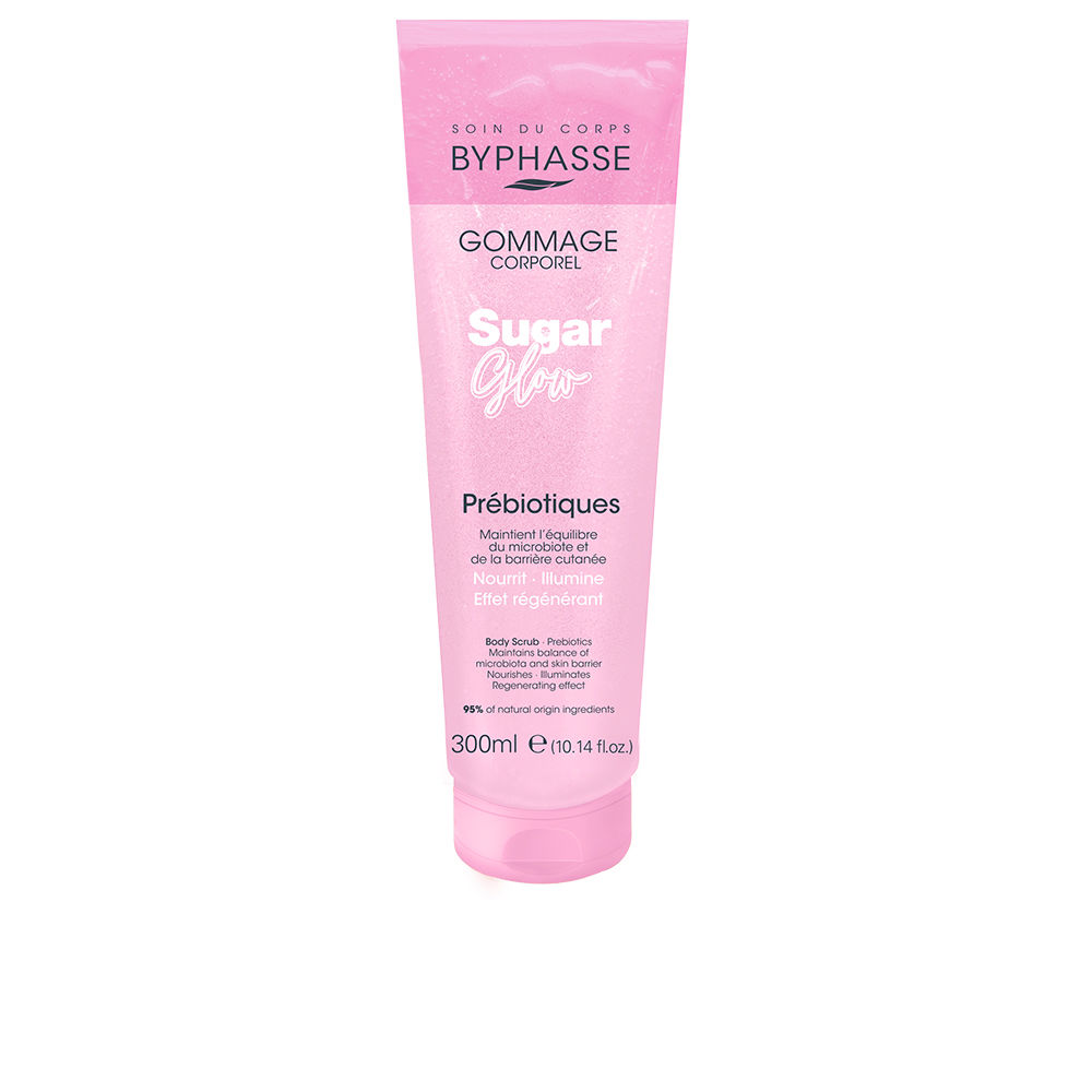 BYPHASSE  SUGAR GLOW prebiotic body scrub 300 ml