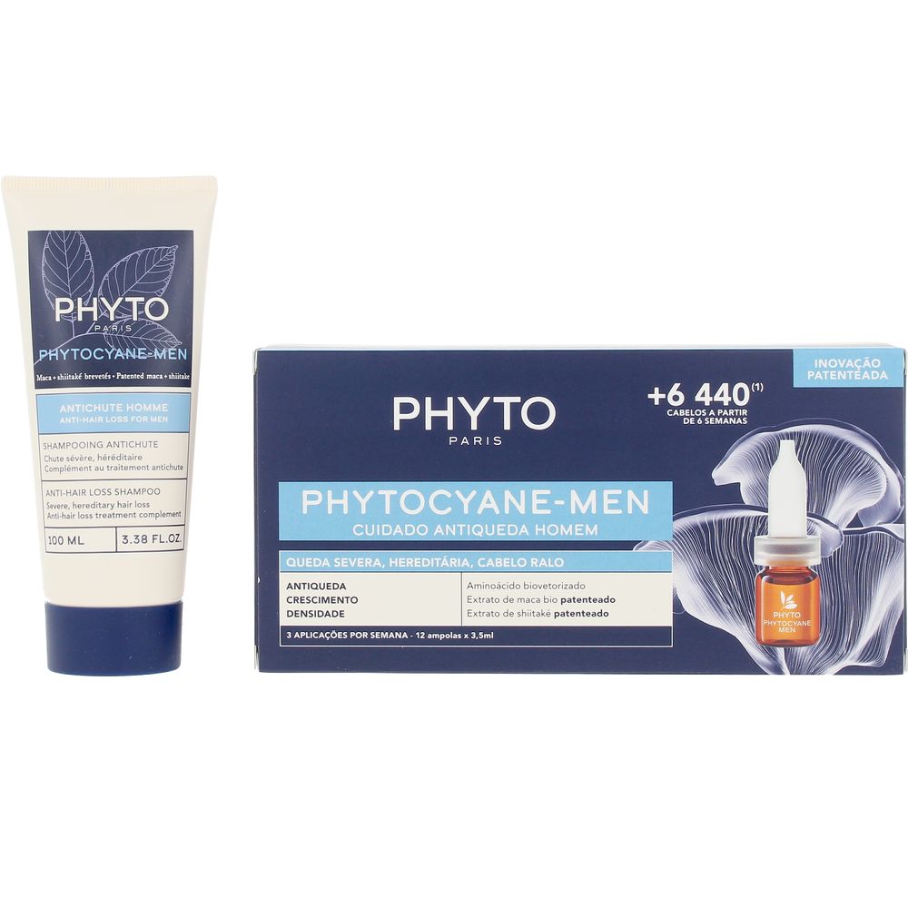 PHYTO  PHYTOCYANE MEN ANTI-HAIR LOSS + SHAMPOO SET 2 pcs