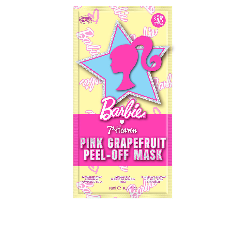 7TH HEAVEN  BARBIE peel-off face mask pink grapefruit 10 ml