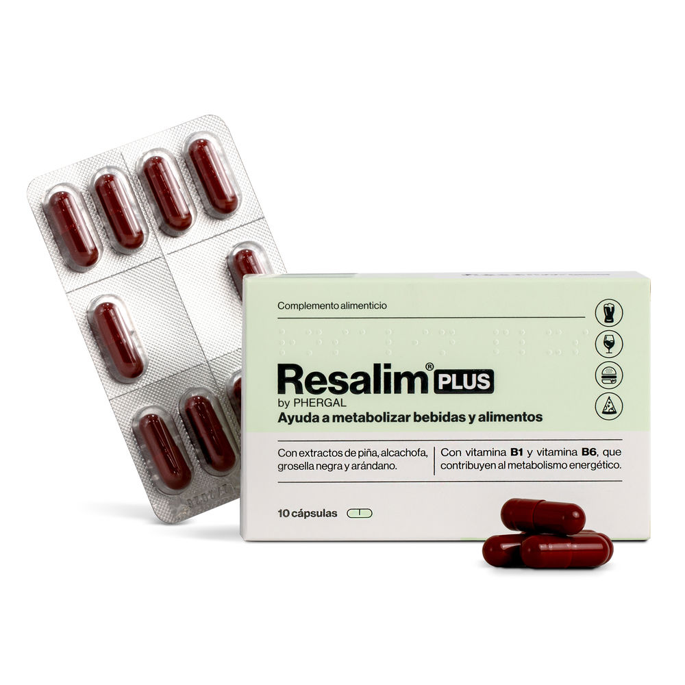 RESALIM  RESALIM PLUS food supplement metabolizer for drinks and food