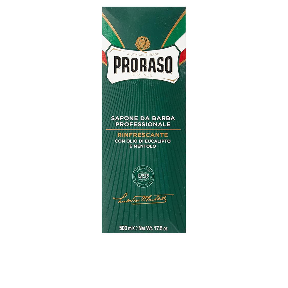 PRORASO  PROFESSIONAL eucalyptus-menthol shaving cream 500 ml