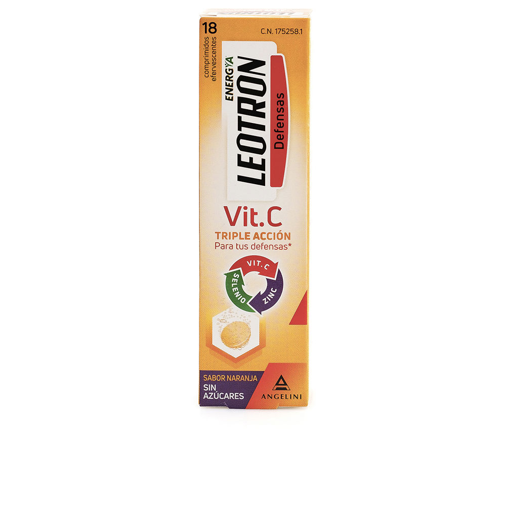 LEOTRON  VITAMIN C triple action effervescent tablets #Orange 18 u