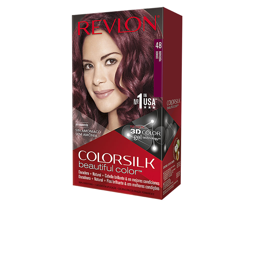 REVLON MASS MARKET  COLORSILK tinte #48-borgoña 1 u
