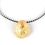 SHABAMA  CALOBRA LUXE BLACK & WHITE necklace #shiny gold 1 u