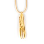 SHABAMA  TUENT COOL BEIGE necklace #gold glitter 1 u