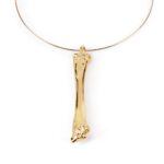 SHABAMA  BEEN rigid necklace #shiny gold 1 u