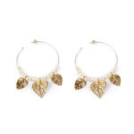 SHABAMA  CROWN 4CM earrings #gold glitter 1 u