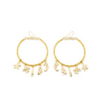 SHABAMA  FORMENTOR earrings #shiny gold 1 u
